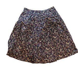 Confetti Print Midi Skirt